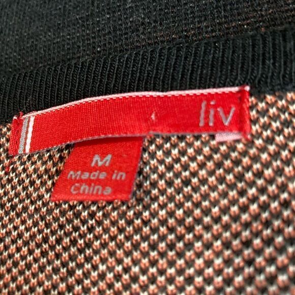 Luv Knit Casual Dress Multicolor Geometric Print Size M - Picture 9 of 10